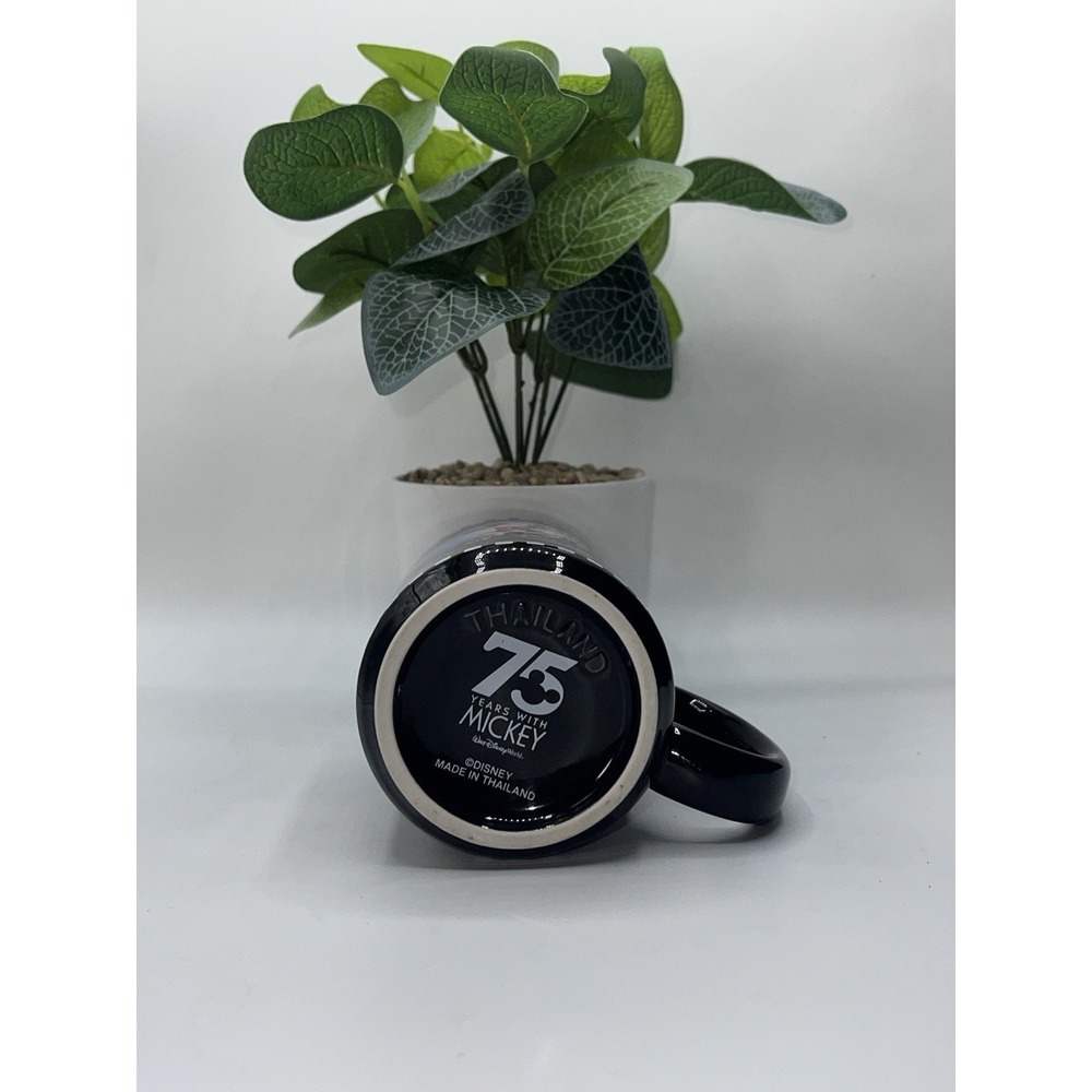 Walt Disney World "75 Years With Mickey"Black Mug w/ Mickey & Film Reel Graphics - Picture 6 of 8